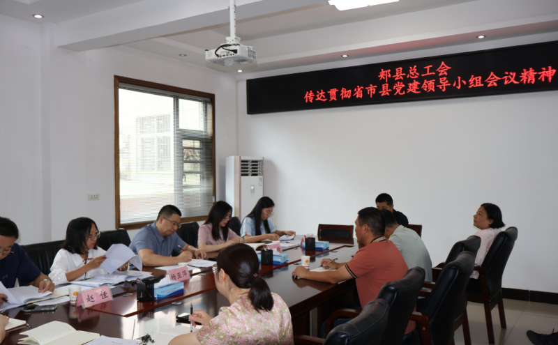 传达贯彻省市县党建领导小组会议精神