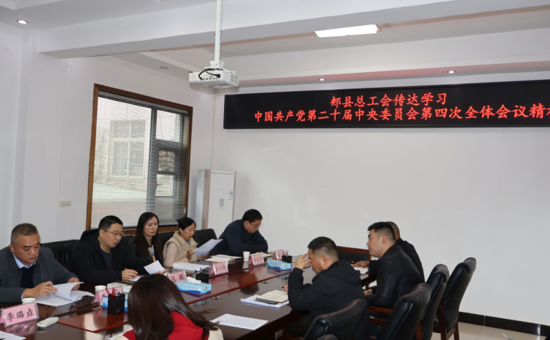 正在传达学习党的二十届四中全会精神