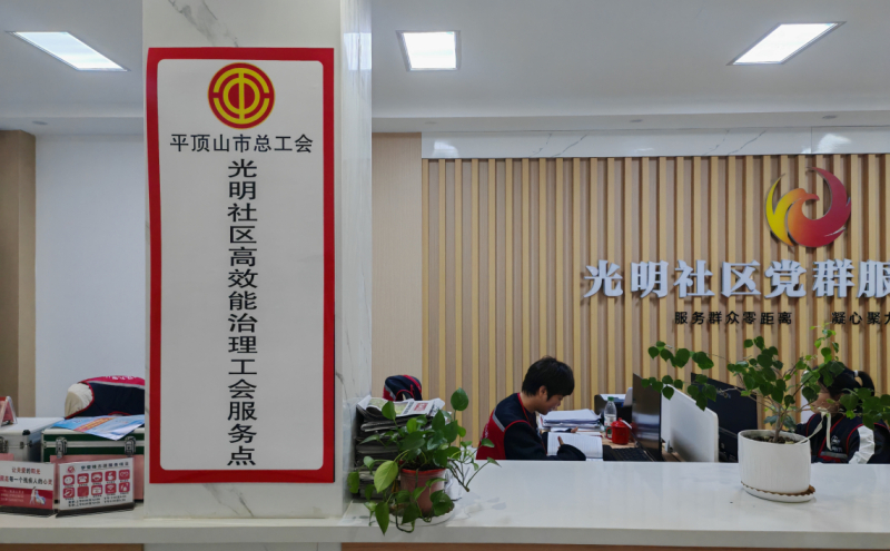 平顶山市总工会光明社区高效能治理工会服务点