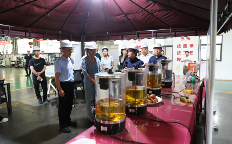 在宝丰县铁福来装备制造集团股份有限公司观摩